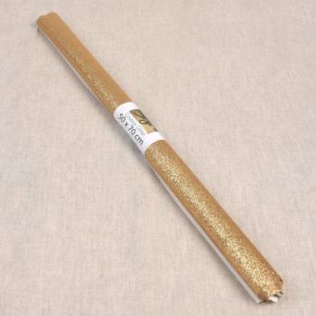 Preview: 50x70 cm Zuschnitt Glitzerfolie Gold